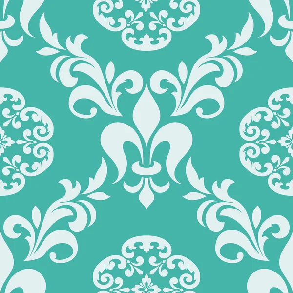 Vector Damask Seamless Pattern Element Classical Luxury Old Fashioned Damask — Stock Vector