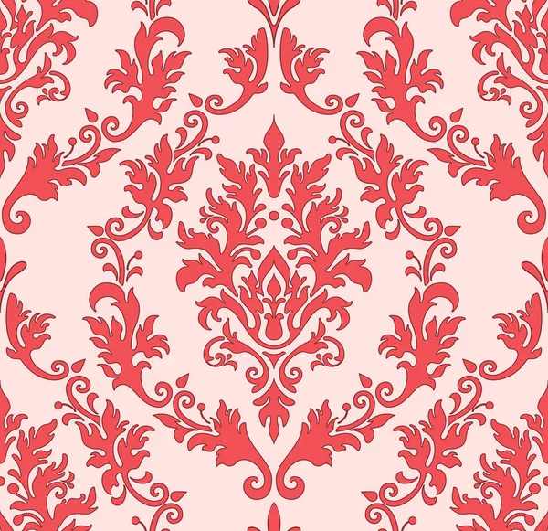 Vector Damask Seamless Pattern Element Classical Luxury Old Fashioned Damask — Stock Vector