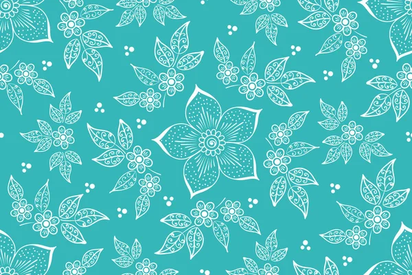 Vector Flower Seamless Pattern Element Elegant Texture Backgrounds Classical Luxury — Stock Vector