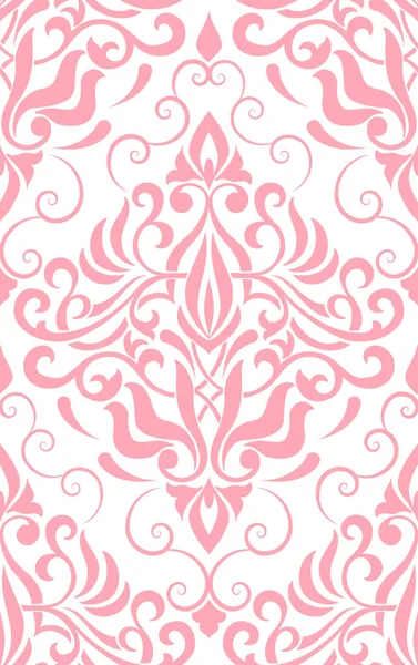 ベクトルダマスクシームレスパターン要素 古典的な豪華な昔ながらのダマスクの装飾 ラッピングのための王室の勝利者シームレスなテクスチャ 絶妙な花のバロック様式のテンプレート — ストックベクタ