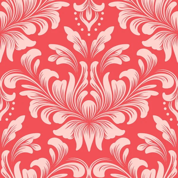 Vector Damask Seamless Pattern Element Classical Luxury Old Fashioned Damask — Stock Vector