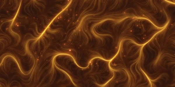 Векторный Огненный Оранжевый Фон Волос Волшебная Трава Оранжевые Водоросли Искрами — стоковый вектор
