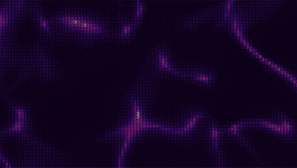 Visualisation Vectorielle Abstraite Des Mégadonnées Flux Données Violet Brillant Tant — Image vectorielle