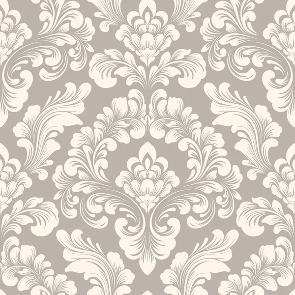 Vector Damask Seamless Pattern Element Classical Luxury Old Fashioned Damask — Stock Vector