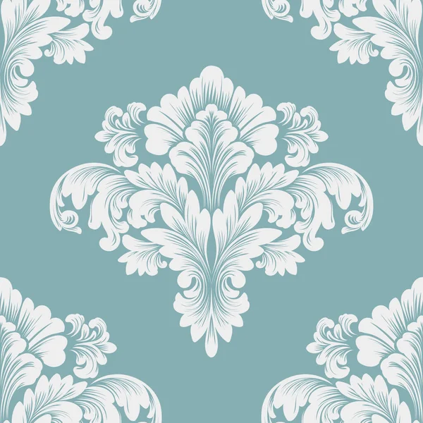 Vector Damask Seamless Pattern Element Classical Luxury Old Fashioned Damask — Stock Vector