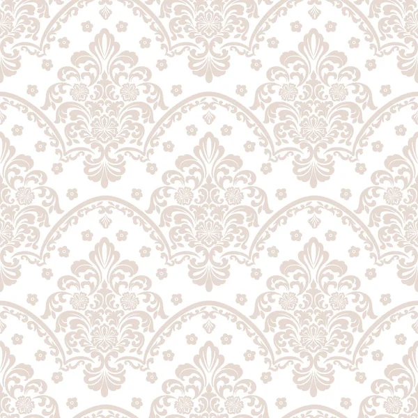 Vector Damask Seamless Pattern Background Classical Luxury Old Fashioned Damask — Stock Vector