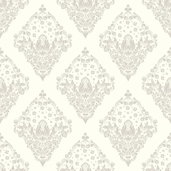 Vector Damask Seamless Pattern Background Classical Luxury Old Fashioned Damask — Stock Vector