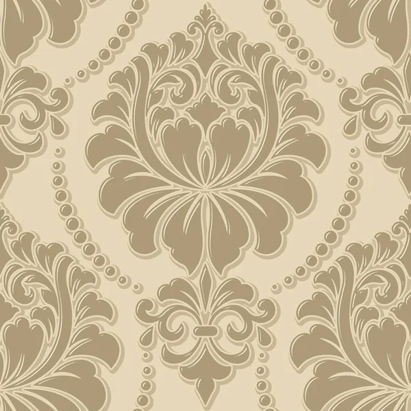 Vector Damask Seamless Pattern Element Classical Luxury Old Fashioned Damask — Stock Vector