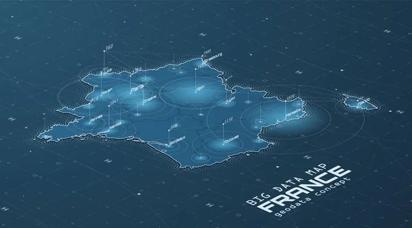 Almanya büyük veri görselleştirmesini haritalıyor. Fütürist harita bilgisi. Bilgi estetiği. Görsel veri karmaşıklığı. Karmaşık Deutschland veri grafik görselleştirmesi. Harita grafiğinde soyut veri