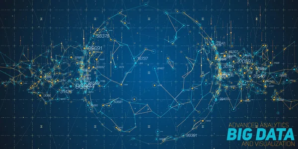 Visualização Circular Big Data Infográfico Futurista Informação Design Estético Complexidade —  Vetores de Stock