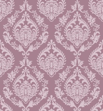 Vektör damask Dikişsiz desen arka plan. Klasik lüks eski moda damask süsleme, duvar kağıtları, tekstil, sarma için Kraliyet Viktorya Dikişsiz doku. Nefis çiçek Barok şablonu