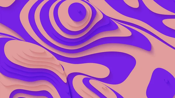 Terrain Abstrait Coupé Papier Violet Sclices Papier Avec Ombre Douce — Image vectorielle