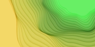 Kağıt kesiği şekilli 3 boyutlu vektör arkaplanı. Renkli oyma sanatı. Gradyan solgunluk renkleri olan kağıt işçiliği manzarası. İş sunumları, el ilanları, posterler için minimal tasarım düzeni