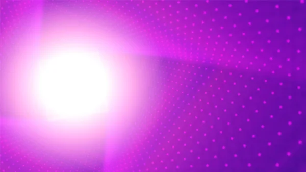 Vektor Unendliche Rautenförmige Oder Quadratische Violette Tunnel Leuchtender Leuchtfeuer Glühpunkte — Stockvektor