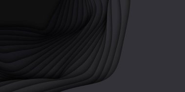 Kağıt kesiği şekilli 3 boyutlu vektör arkaplanı. Tek renkli oyma sanatı. Kağıt ustası Antilop kanyon manzarası. Değişik renklerde. İş sunumları ve el ilanları için minimalist tasarım