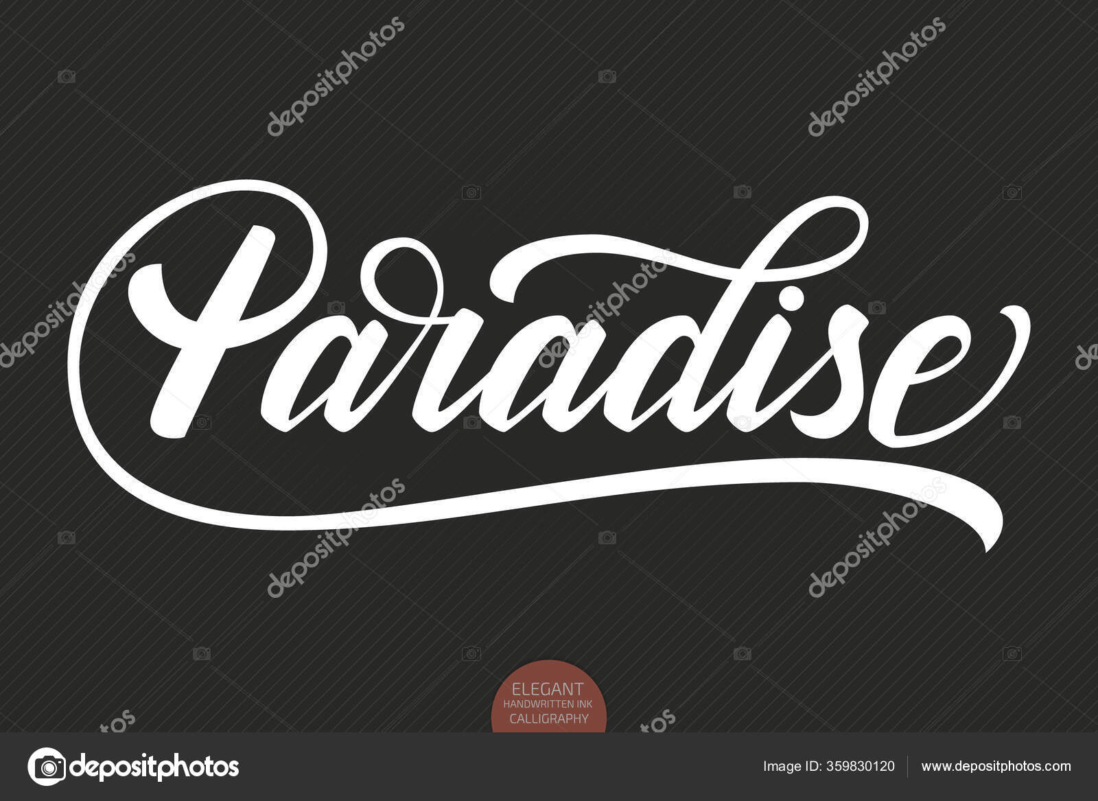Letras desenhadas à mão Paradise . imagem vetorial de gevko93© 152191554