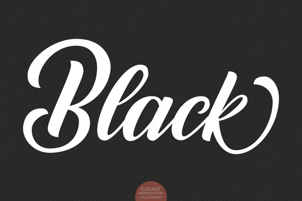 Διάνυσμα Χέρι Ζωγραφισμένα Γράμματα Μαύρο Κομψή Σύγχρονη Χειρόγραφη Καλλιγραφία Εικόνα — Διανυσματικό Αρχείο