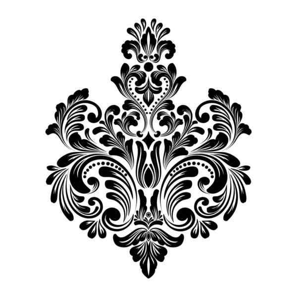 마스크 중앙에 격자무늬가 고전적 형식의 다마스크 포장을 빅토리아 시대의 — 스톡 벡터