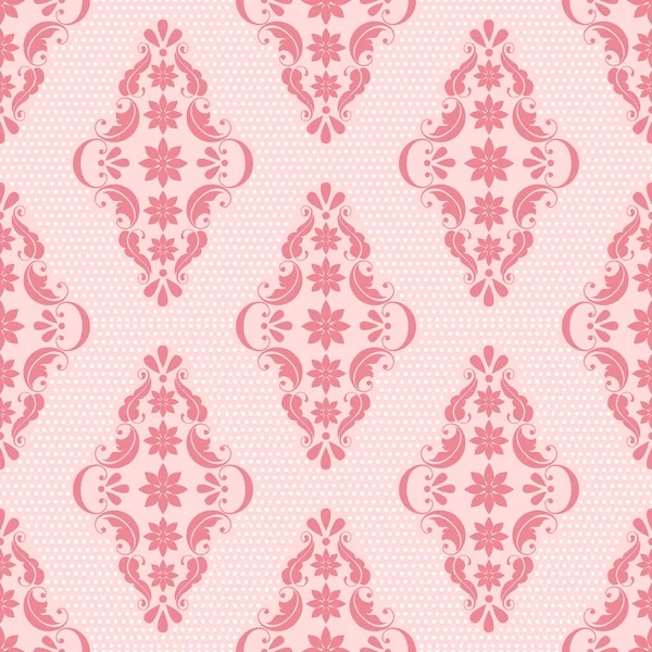 Vector Damask Seamless Pattern Background Classical Luxury Old Fashioned Damask — Stock Vector