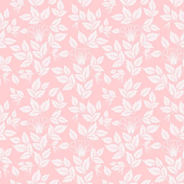 Vector Blume Nahtlose Muster Hintergrund Elegante Textur Für Hintergründe Klassischer — Stockvektor