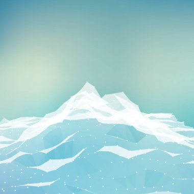 Soyut vektör ağ arkaplanı. Kaotik olarak bağlı noktalar ve uzayda uçan çokgenler. Uçan enkaz. Fütürist teknoloji kartı. Çizgiler, noktalar, daireler ve düzlemler. Geleceksel tasarım.