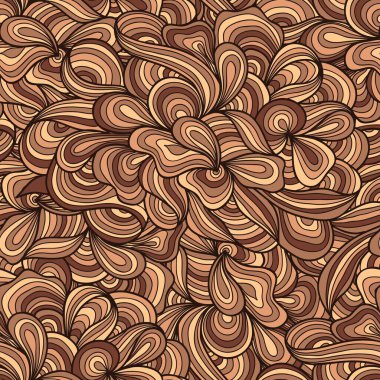 Vektör çiçek desensiz arkaplan. Arkaplan için zarif bir doku. Klasik lüks, eski moda çiçek süsü. Duvar kağıtları, tekstil ve ambalaj için pürüzsüz kumaş..