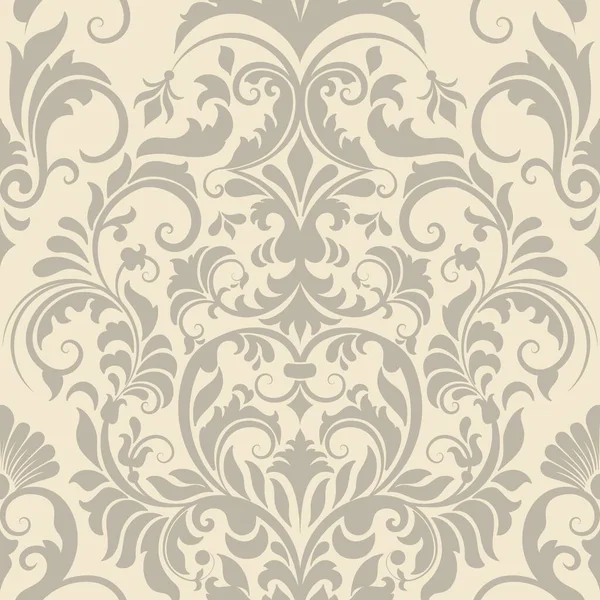 Vector Damask Seamless Pattern Element Classical Luxury Old Fashioned Damask — Stock Vector