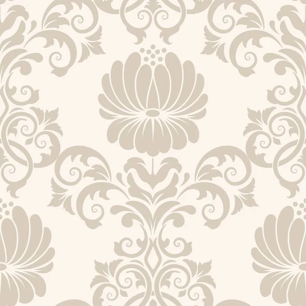 Vector Damask Seamless Pattern Element Classical Luxury Old Fashioned Damask — Stock Vector