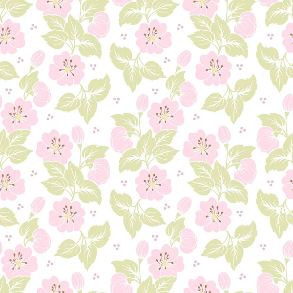 Fond Motif Sans Couture Fleur Vectorielle Texture Élégante Pour Les — Image vectorielle