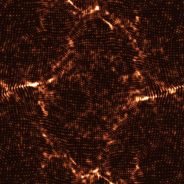 Fond Abstrait Maille Onde Vectorielle Tableau Nuageux Ondes Lumineuses Chaotiques — Image vectorielle