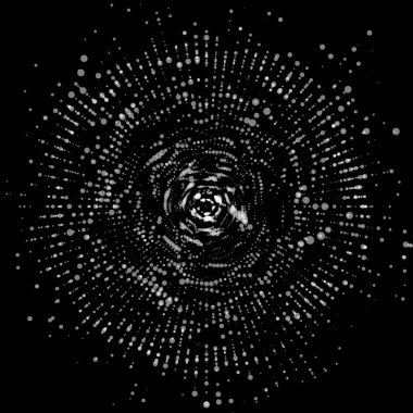 Soyut vektör gri ölçekli küre ağ arkaplanı. Nokta dizisi. Fütürist stil kartı. İş sunumları için zarif arkaplan.