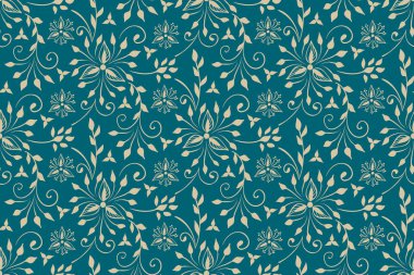 Çiçeksiz vektör desenli. Arap tarzında. Arabesk deseni. Doğu etnik süsü. Arkaplan için zarif bir doku.