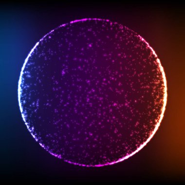 Soyut vektör renkli ağ arkaplanı. Kara delik ya da tekillik. Gelecekçi teknoloji tarzı. İş sunumları için zarif bir geçmiş. Uçan enkaz. eps10