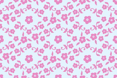 Vektör çiçek desensiz arkaplan. Arkaplan için zarif bir doku. Klasik lüks, eski moda çiçek süsü. Duvar kağıtları, tekstil ve ambalaj için pürüzsüz kumaş..
