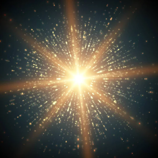 Αφηρημένο Διανυσματικό Φόντο Έκρηξη Φωτεινών Σωματιδίων Φουτουριστικό Στυλ Τεχνολογίας Κομψό — Διανυσματικό Αρχείο