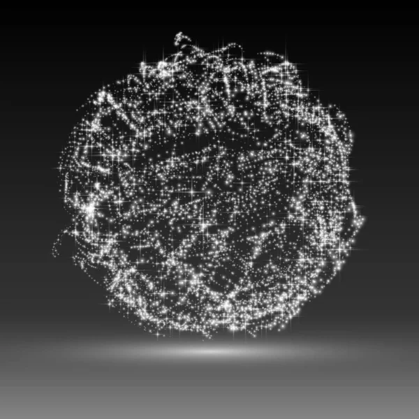 Fond Maille Vectoriel Abstrait Niveaux Gris Bio Luminescence Colonie Carte — Image vectorielle