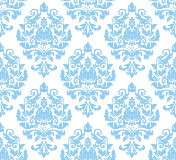 Vector Damask Seamless Pattern Background Classical Luxury Old Fashioned Damask — Stock Vector