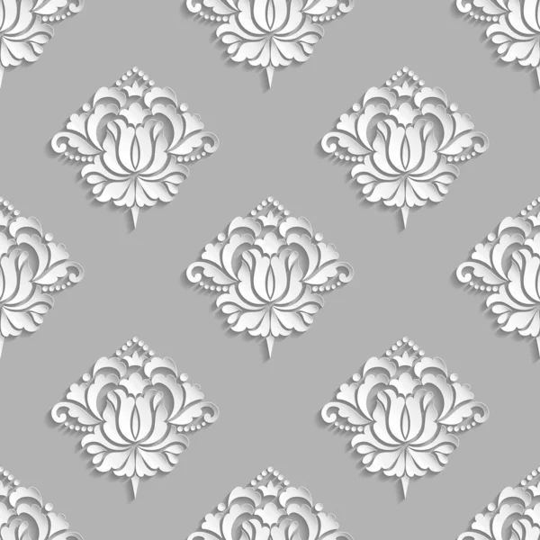 Vector Damast Naadloze Patroon Achtergrond Elegante Luxe Textuur Voor Wallpapers — Stockvector