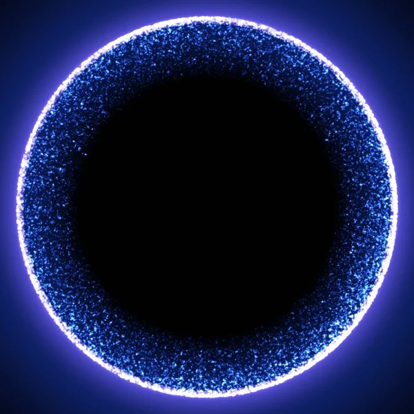 Fond Abstrait Maille Bleue Vectorielle Trou Noir Singularité Style Technologique — Image vectorielle
