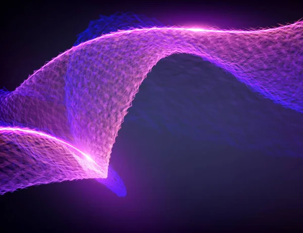 Soyut yok edilmiş menekşe alev vektörü ağ arka planı. Gelecekçi teknoloji tarzı. İş sunumları için zarif bir geçmiş. Uçan enkaz. eps10