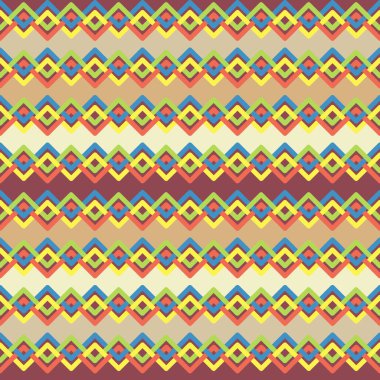 Renkli soyut çizgileri olan vektör deseni. İç içe geçmiş çizgiler.