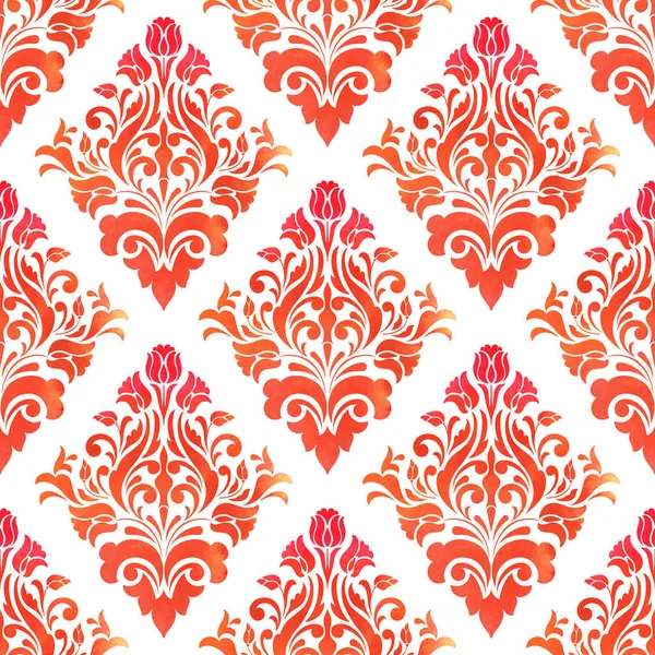 Vector Damask Seamless Pattern Background Elegant Luxury Texture Wallpapers Backgrounds — Stock Vector