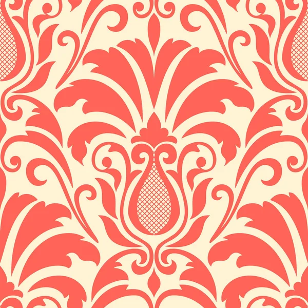 Vector Damask Seamless Pattern Element Classical Luxury Old Fashioned Damask — Stock Vector