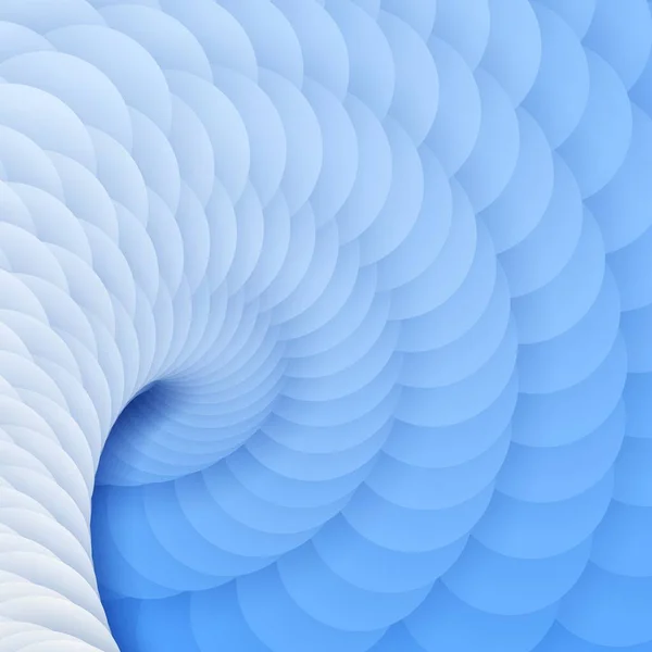 Масив Синього Паперу Вирізав Кола Тінями Формі Спіралі Абстрактний Геометричний — стоковий вектор