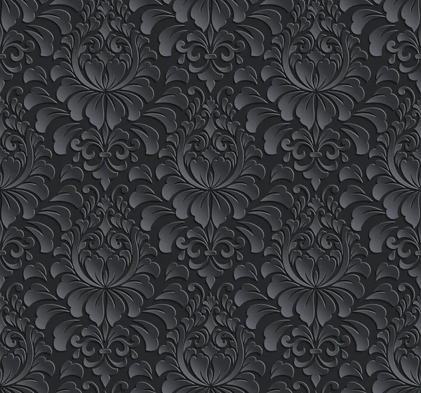 Vector Damast Naadloze Patroon Achtergrond Elegante Luxe Textuur Voor Wallpapers — Stockvector