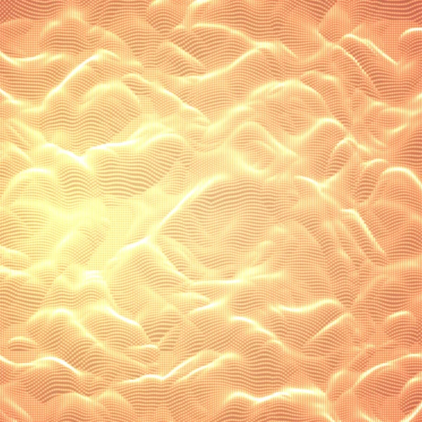 Vector Abstracto Brillante Punto Ruido Fondo Naranja Array Puntos Brillantes — Vector de stock