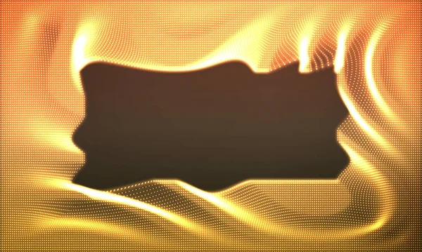 Векторный Абстрактный Светящийся Фон Шумом Массив Сияющих Золотых Точек Виде — стоковый вектор