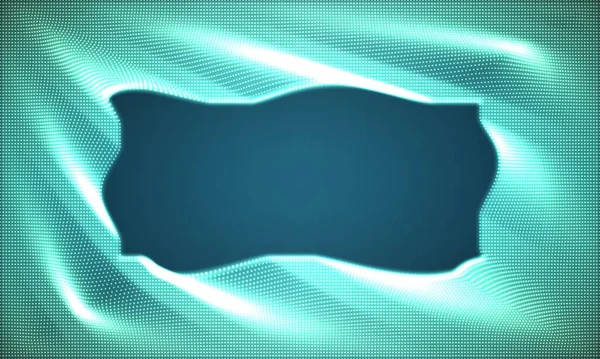 Векторный Абстрактный Светящийся Точечный Шум Синий Фон Массив Светящихся Точек — стоковый вектор