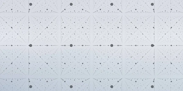 ベクトル無限空間背景 深さと視点の錯覚を持つ輝く星の行列 点配列を格子ノードとする幾何学的背景 概要光を背景にした未来的な宇宙 — ストックベクタ