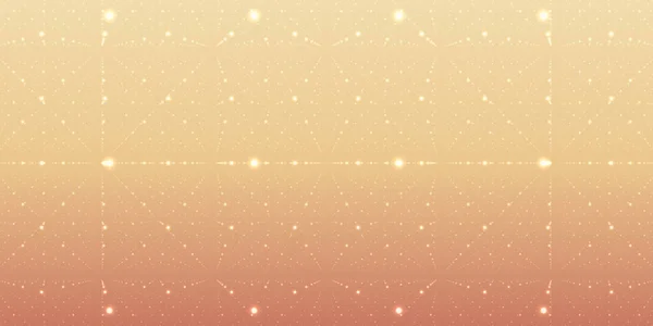 Векторный Бесконечный Космический Фон Матрица Светящихся Звезд Иллюзией Глубины Перспективы — стоковый вектор